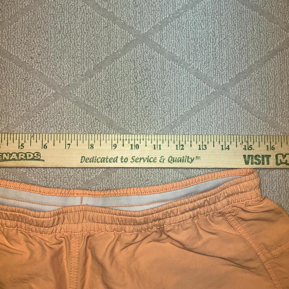 Patagonia Shorts Women’s Large Orange Worn Wear Drawstring Pockets B3 - Picture 3 of 5